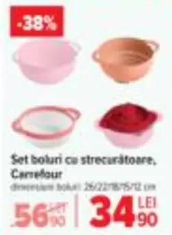 Set boluri cu strecurătoare