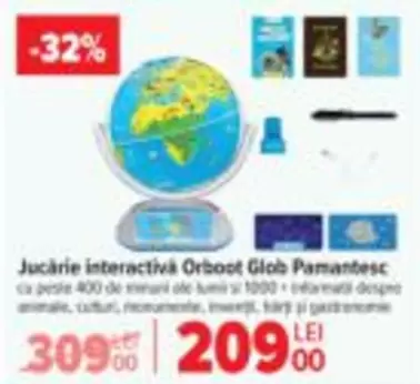 Jucărie interactivă Orboot Glob Pământesc