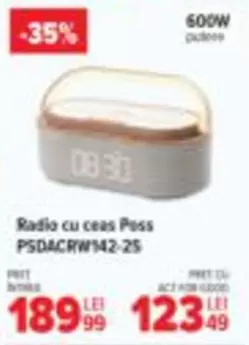 Radio cu ceas PSDA-CRW142-25