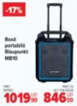 Boxă portabilă Blaupunkt MB10