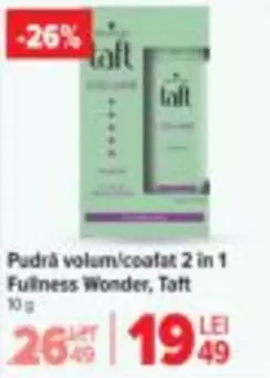 Taft - Pudră volum/coafat 2 in 1 Fullness Wonder