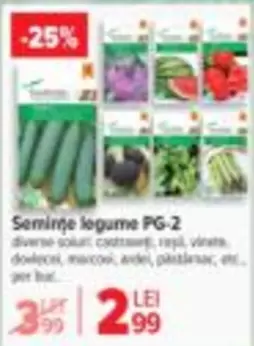 Semințe legume PG-2