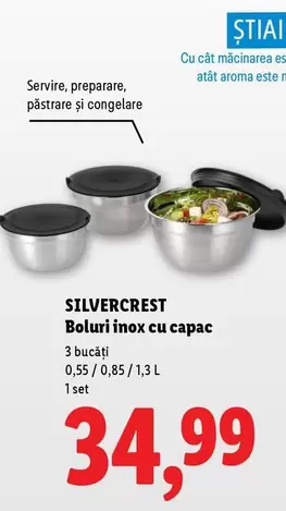 Boluri inox cu capac
