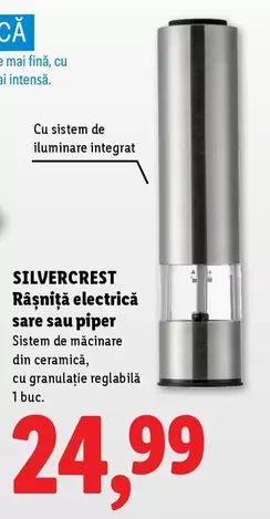 Râșniță electrică sare sau piper