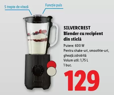Blender cu recipient din sticlă