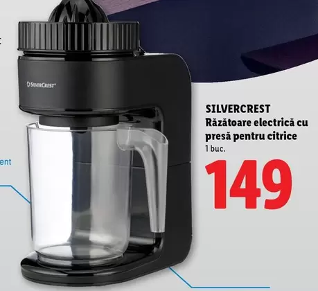 Răzătoare electrică cu presă pentru citrice