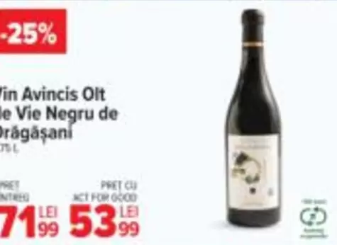 Vin Avincis Olt de Vie Negru de Dragasani