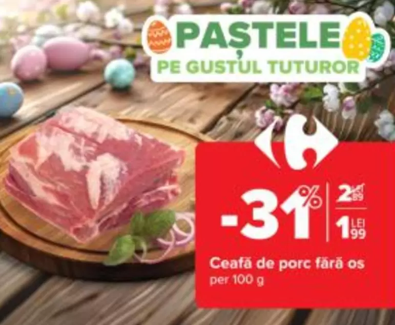 Ceafă de porc fără os