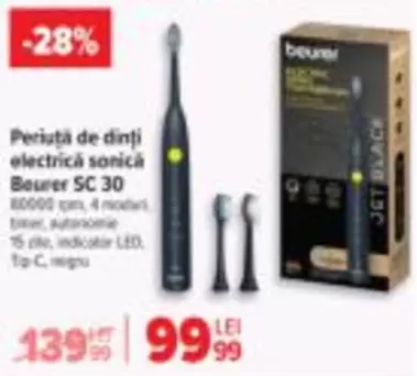 Electrica - Periuță de dinți electrică sonică SC 30