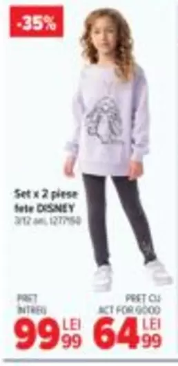 Set x 2 piese fete DISNEY 3/12 art. 1277750