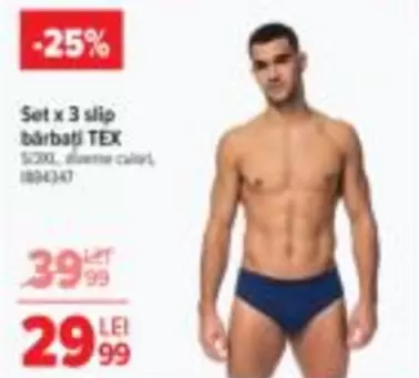 Set x 3 slip bărbați TEX