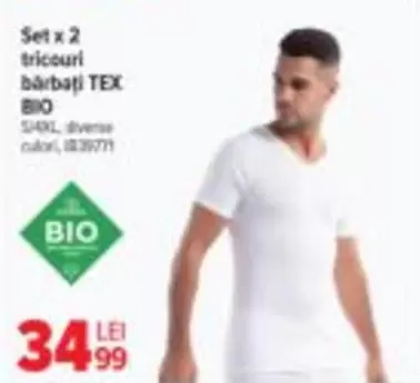 Set x 2 tricouri bărbați TEX BIO