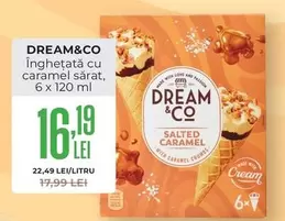 Înghețată cu caramel sărat