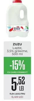 Zuzu - Lapte, 3,5% grăsime