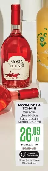 Vin roșu demidulce Busuioc și Merlot