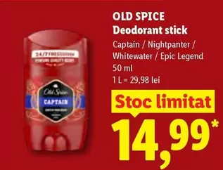 Deodorant stick Captain / Nightpanter / Whitewater / Epic Legend