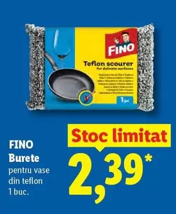 Burete pentru vase din teflon