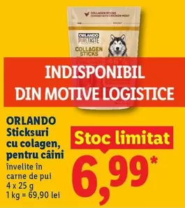 Sticksuri cu colagen, invelite in carne de pui