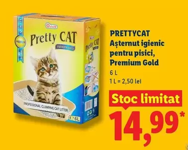 Așternut igienic pentru pisici, Premium Gold