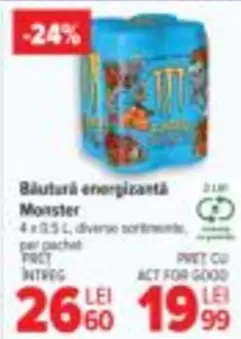 Băutură energizantă Monster