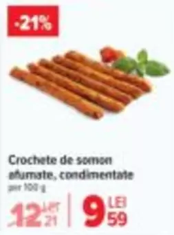 Crochete de somon afumate, condimentate