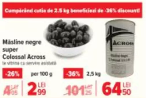 Măsline negre super Colossal