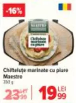 Chiftele marinate cu piure