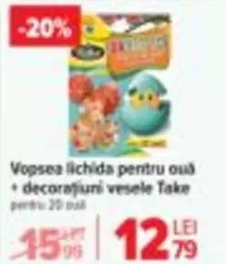 Vopsea lichida pentru oua + decoratiuni vesele