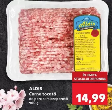 Carne tocată de porc semipreparată