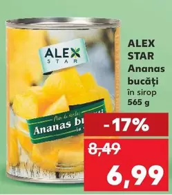 Ananas bucăți în sirop