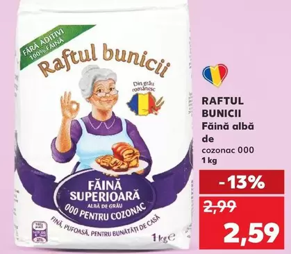 Făină albă de cozonac 000