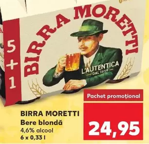 Birra Moretti - Bere blondă