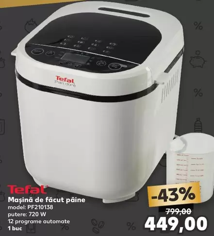Tefal - Mașină de făcut pâine PF210138