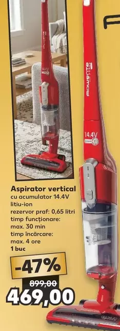 Vertical - Aspirator vertical cu acumulator 14.4V litiu-ion