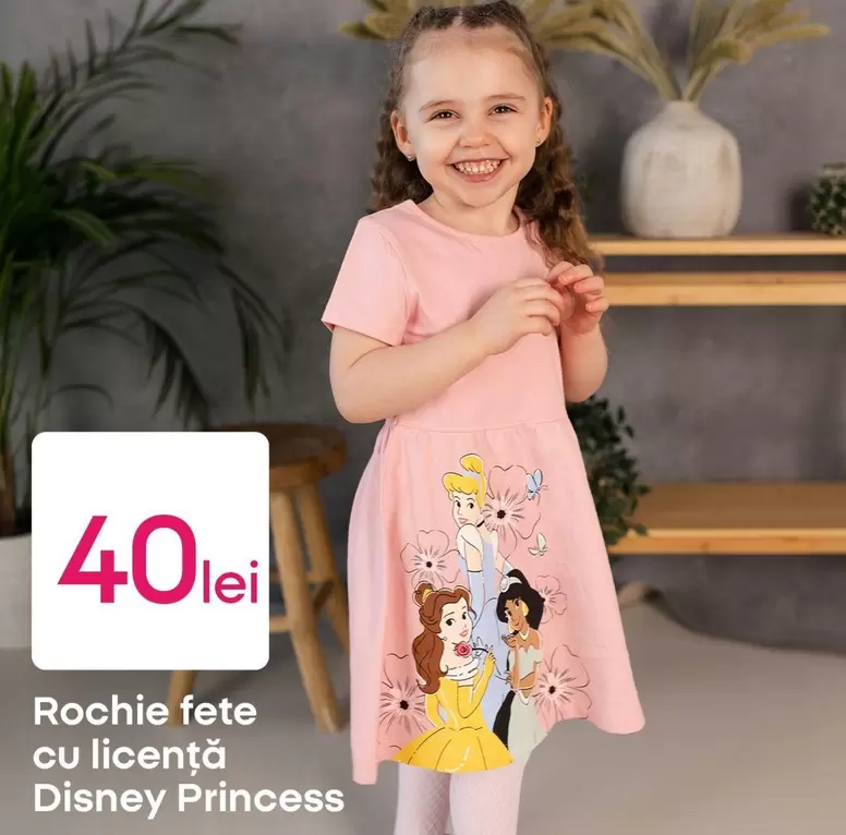 Rochie fete cu licență Disney Princess