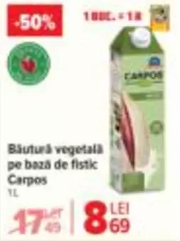 Băutură vegetală pe bază de fistic