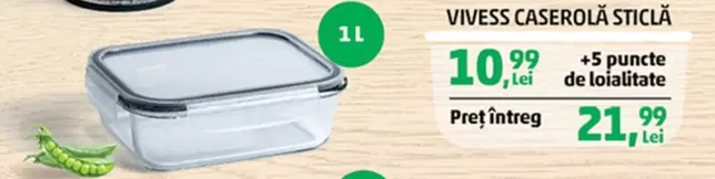 CASEROLĂ STICLĂ