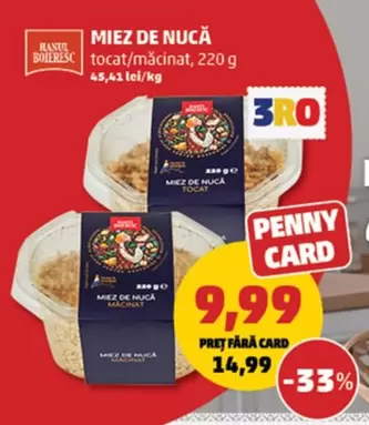 Miez de nucă tocat/măcinat