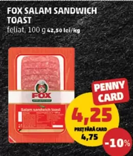 FOX SALAM SANDWICH TOAST