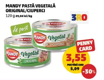 PASTA VEGETALA ORIGINAL/CIUPERCI