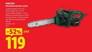 Fierăstrău electric cu lanț