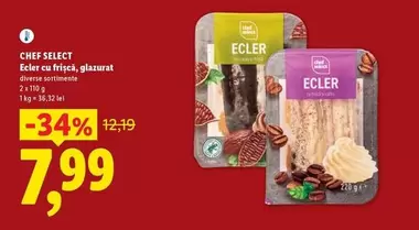 Ecler cu frișcă, glazurat