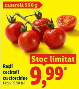 Roșii cocktail cu ciorchine