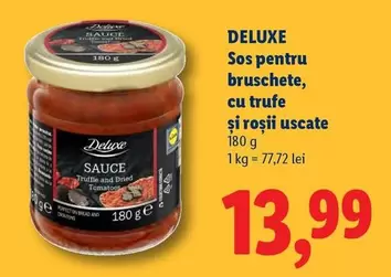 Sos pentru bruschete, cu trufe și roșii uscate