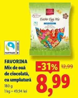 Mix de ouă de ciocolată, cu umplutură