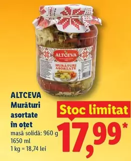 Murături asortate în oțet