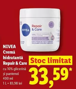 Cremă hidratantă Repair & Care