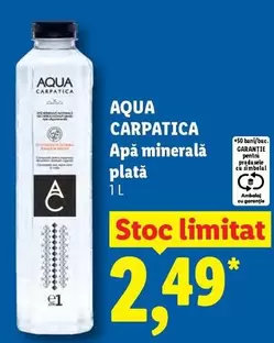 Apă minerală plată