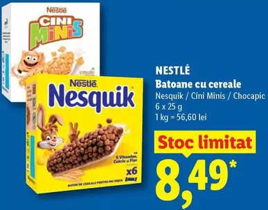 Batoane cu cereale Nesquik / Cini Minis / Chocapic