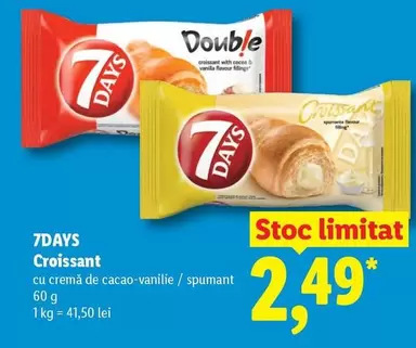 7days - Croissant cu cremă de cacao-vanilie / spumant